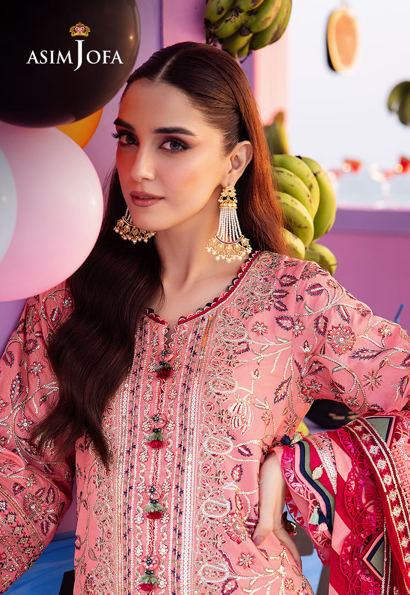 Asim Jofa | Uraan Lawn Chiffon Collection | AJUR-06 by Asim Jofa - Designer Dress - Type: Ladies Clothes - Available at Libayah - 100% Original
