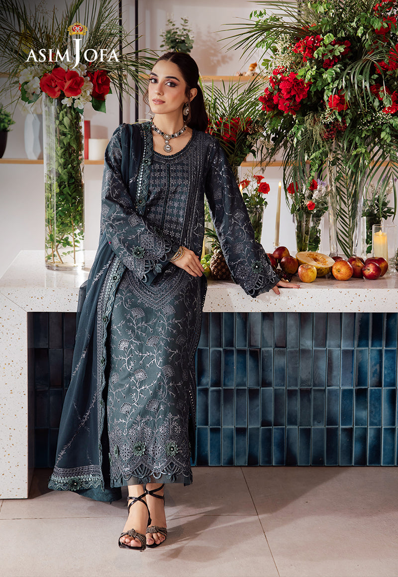 Asim Jofa | Uraan Lawn Chiffon Collection | AJUR-01 by Asim Jofa - Designer Dress - Type: Ladies Clothes - Available at Libayah - 100% Original