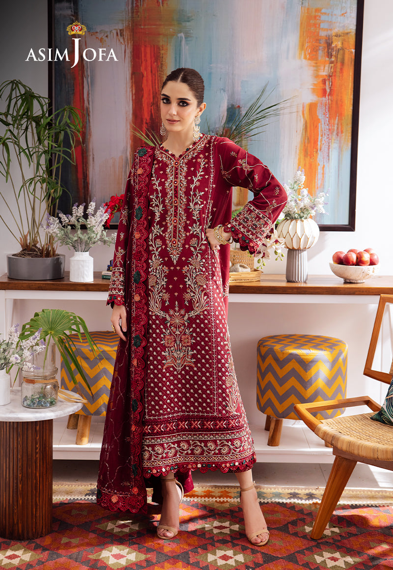 Asim Jofa | Uraan Lawn Chiffon Collection | AJUR-04 by Asim Jofa - Designer Dress - Type: Ladies Clothes - Available at Libayah - 100% Original