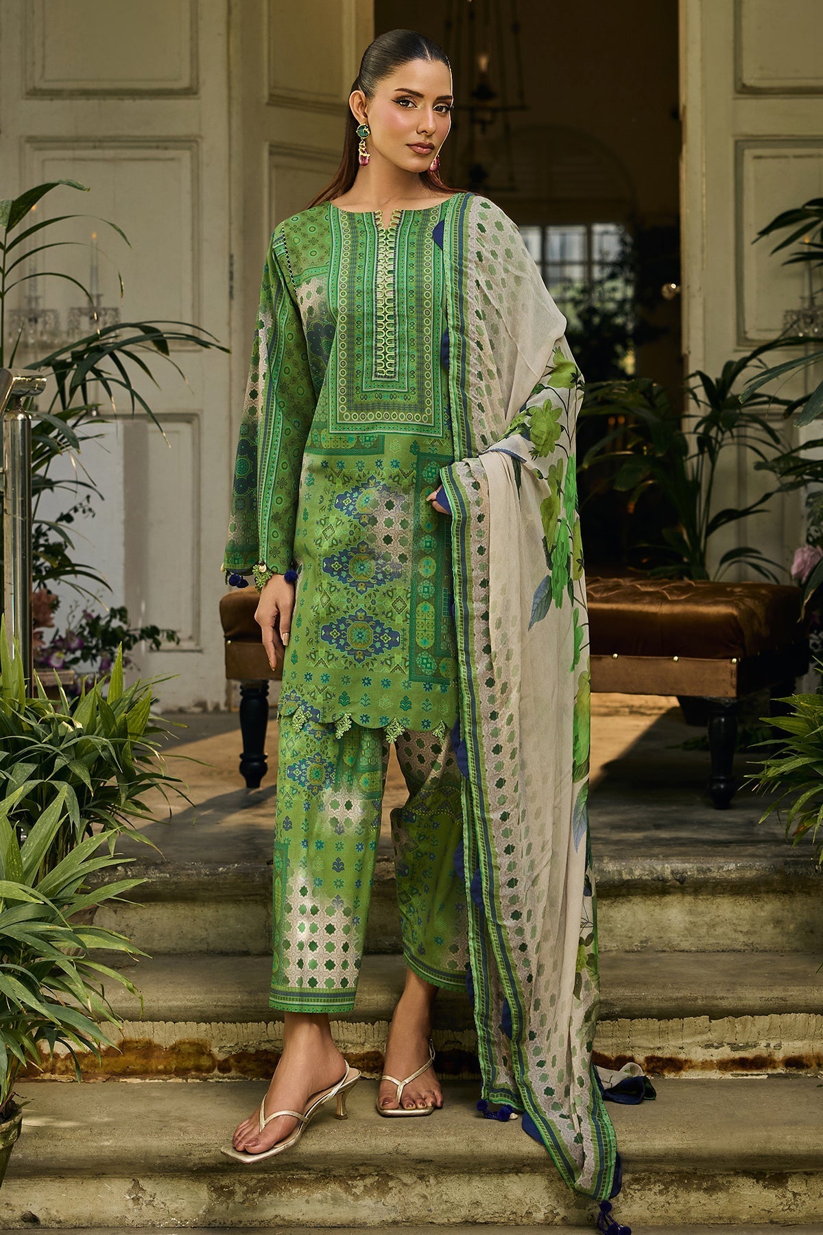 Charizma | C Print Lawn | CP6-17 by Charizma - Designer Dress  - Type : Ladies Clothes - Available at Libayah - 100% Original 