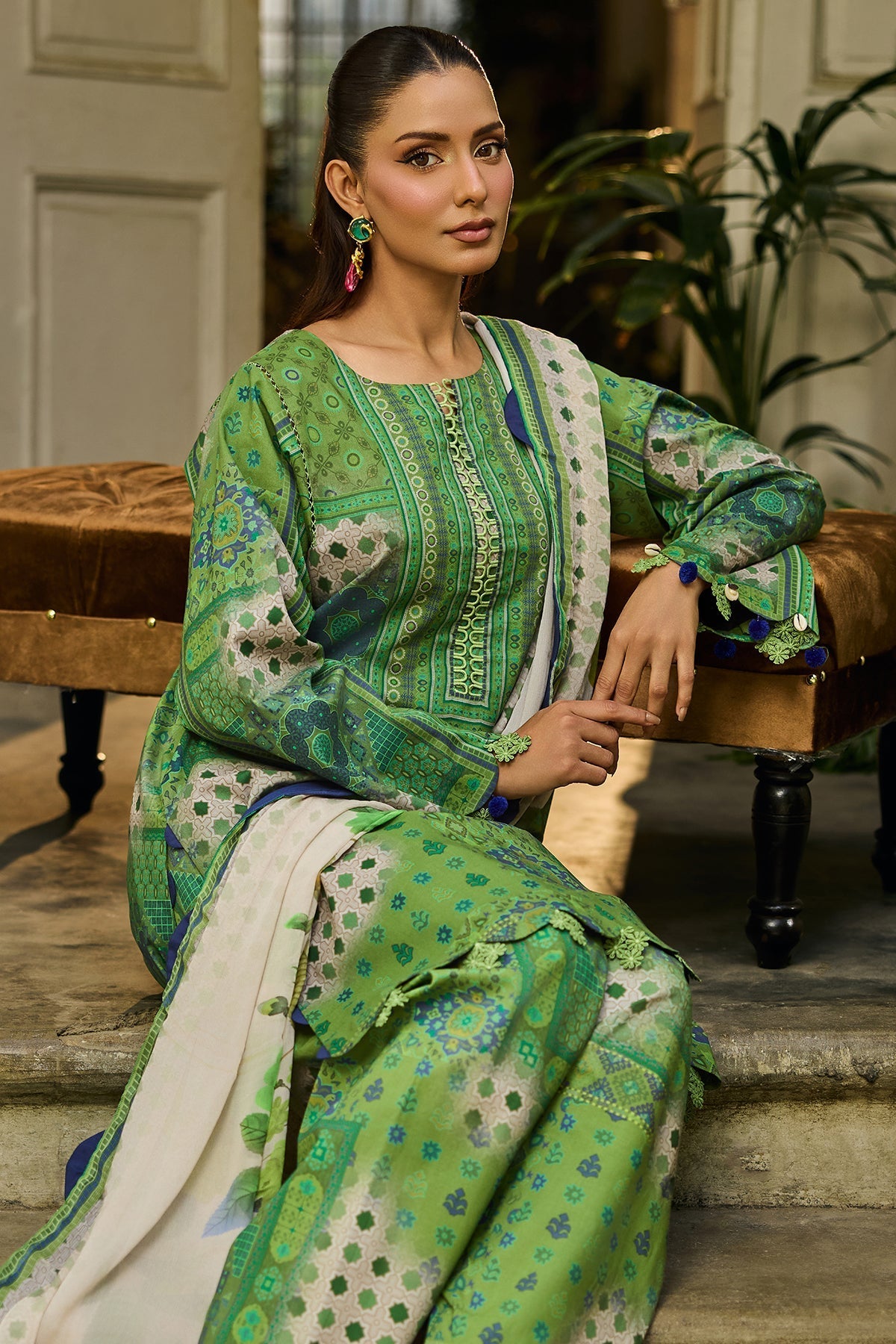 Charizma | C Print Lawn | CP6-17 by Charizma - Designer Dress  - Type : Ladies Clothes - Available at Libayah - 100% Original 