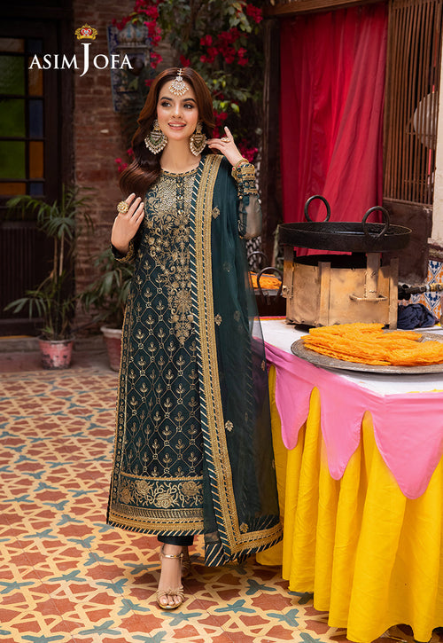 Asim Jofa | Pyaar Diyan Gallan Formals | AJEM-25 by Asim Jofa - Designer Dress - Type: Ladies Clothes - Available at Libayah - 100% Original