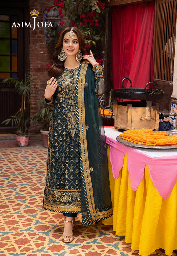 Asim Jofa | Pyaar Diyan Gallan Formals | AJEM-25 by Asim Jofa - Designer Dress - Type: Ladies Clothes - Available at Libayah - 100% Original