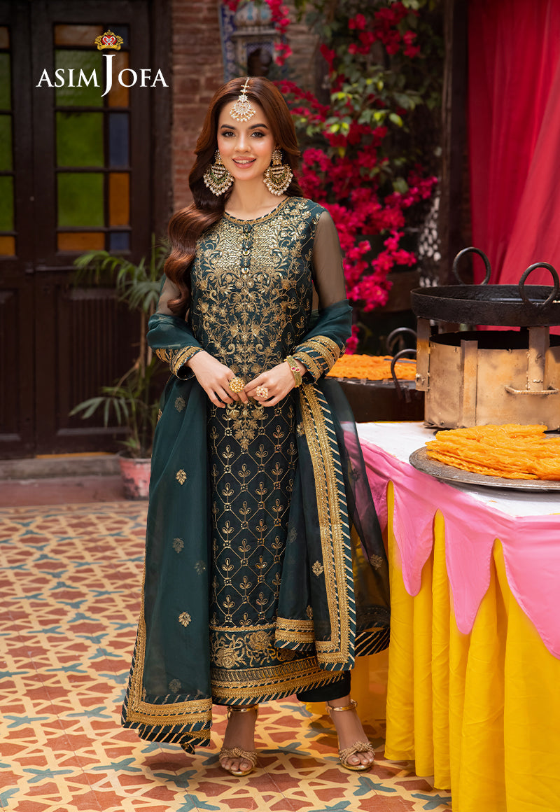 Asim Jofa | Pyaar Diyan Gallan Formals | AJEM-25 by Asim Jofa - Designer Dress - Type: Ladies Clothes - Available at Libayah - 100% Original