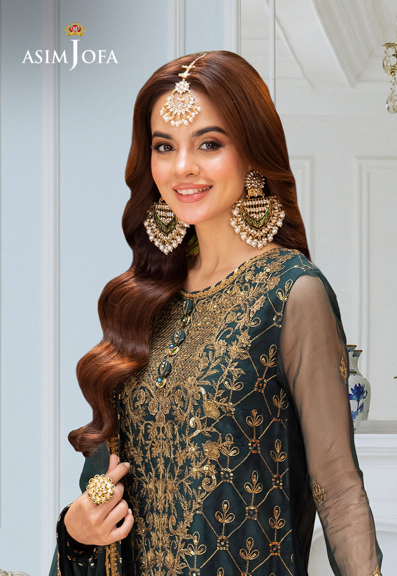 Asim Jofa | festive luxe | AJEM-25 by Asim Jofa - Designer Dress - Type: Ladies Clothes - Available at Libayah - 100% Original