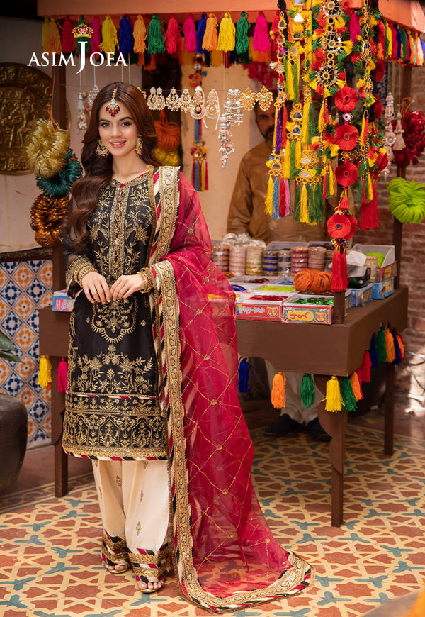 Asim Jofa | Pyaar Diyan Gallan Formals | AJEM-14 by Asim Jofa - Designer Dress - Type: Ladies Clothes - Available at Libayah - 100% Original