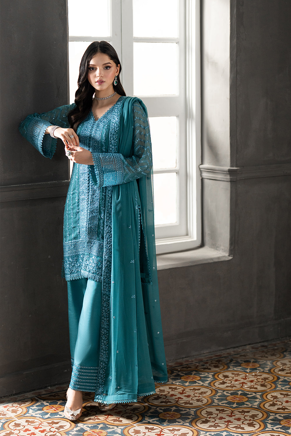 Azure | Ensembles | Minted Sage by Azure - Designer Dress  - Type : Ladies Clothes - Available at Libayah - 100% Original 