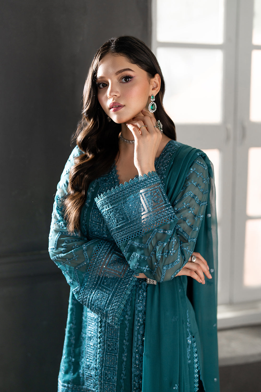 Azure | Ensembles | Minted Sage by Azure - Designer Dress  - Type : Ladies Clothes - Available at Libayah - 100% Original 