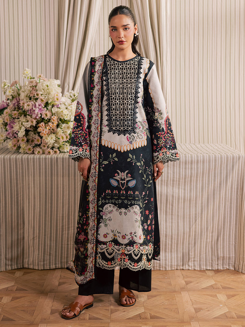 Mahnur | Jahaan Lawn 26 | MJ-01 by Mahnur - Designer Dress  - Type : Ladies Clothes - Available at Libayah - 100% Original 