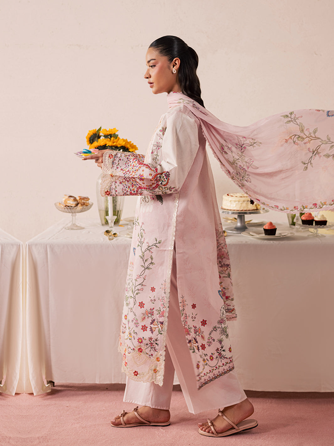 Mahnur | Jahaan Lawn 26 | MJ-02 by Mahnur - Designer Dress  - Type : Ladies Clothes - Available at Libayah - 100% Original 