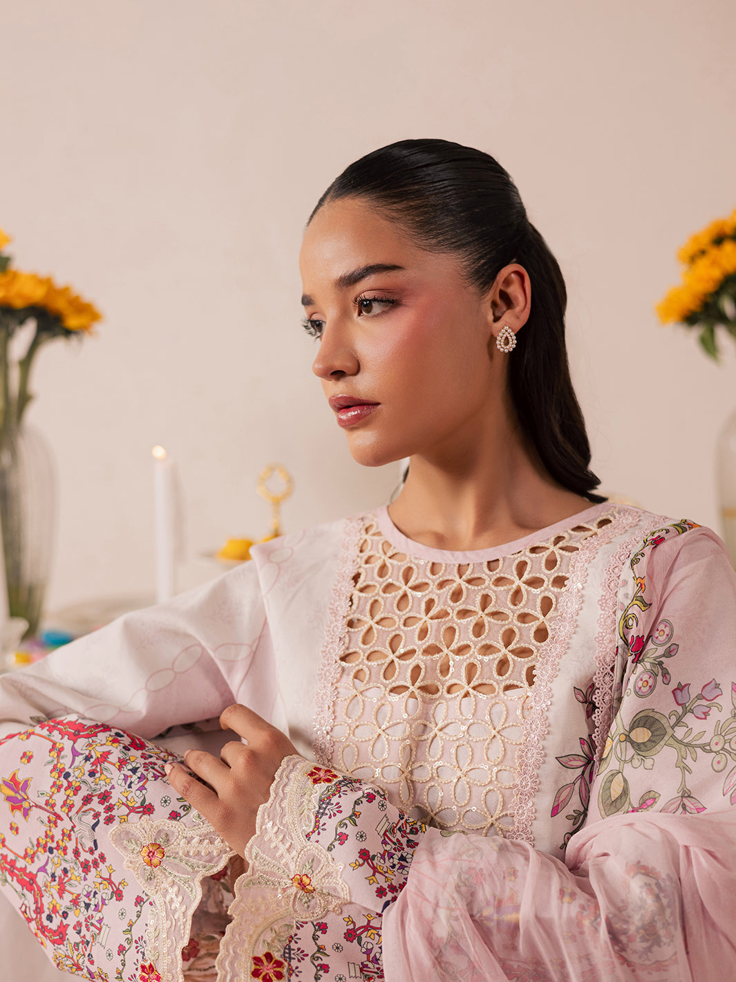 Mahnur | Jahaan Lawn 26 | MJ-02 by Mahnur - Designer Dress  - Type : Ladies Clothes - Available at Libayah - 100% Original 