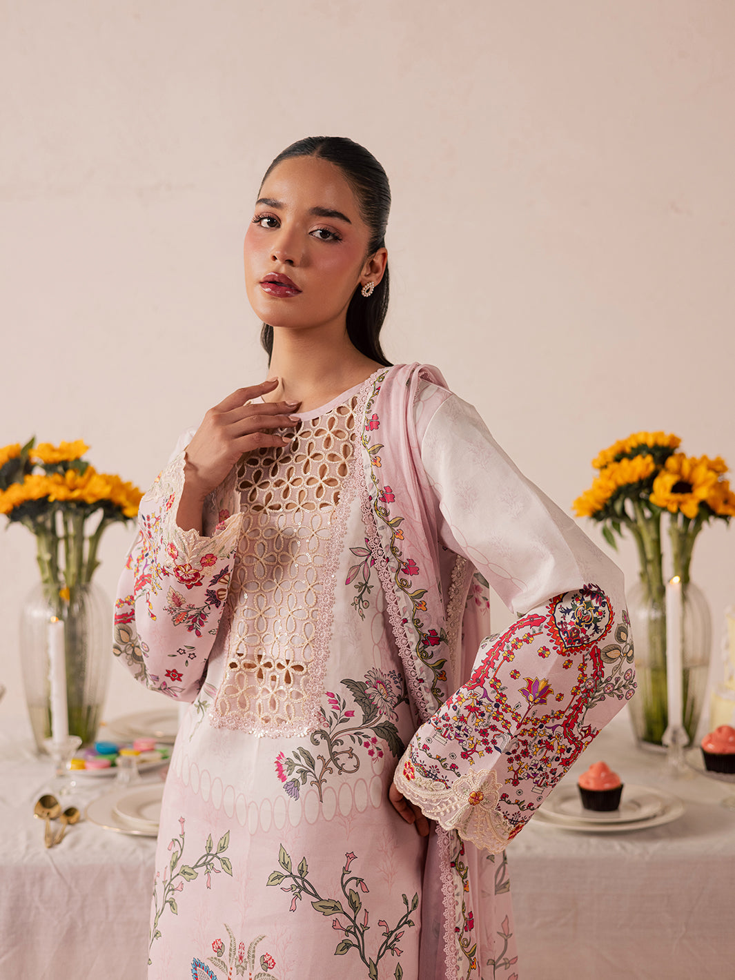 Mahnur | Jahaan Lawn 26 | MJ-02 by Mahnur - Designer Dress  - Type : Ladies Clothes - Available at Libayah - 100% Original 