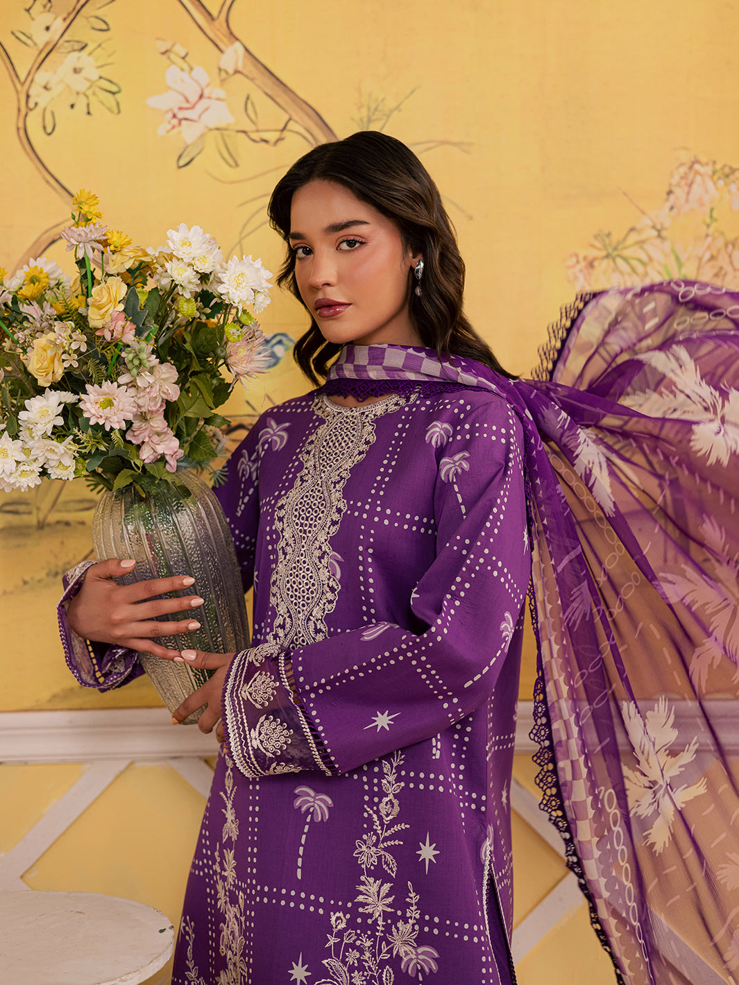 Mahnur | Jahaan Lawn 26 | MJ-04 by Mahnur - Designer Dress  - Type : Ladies Clothes - Available at Libayah - 100% Original 