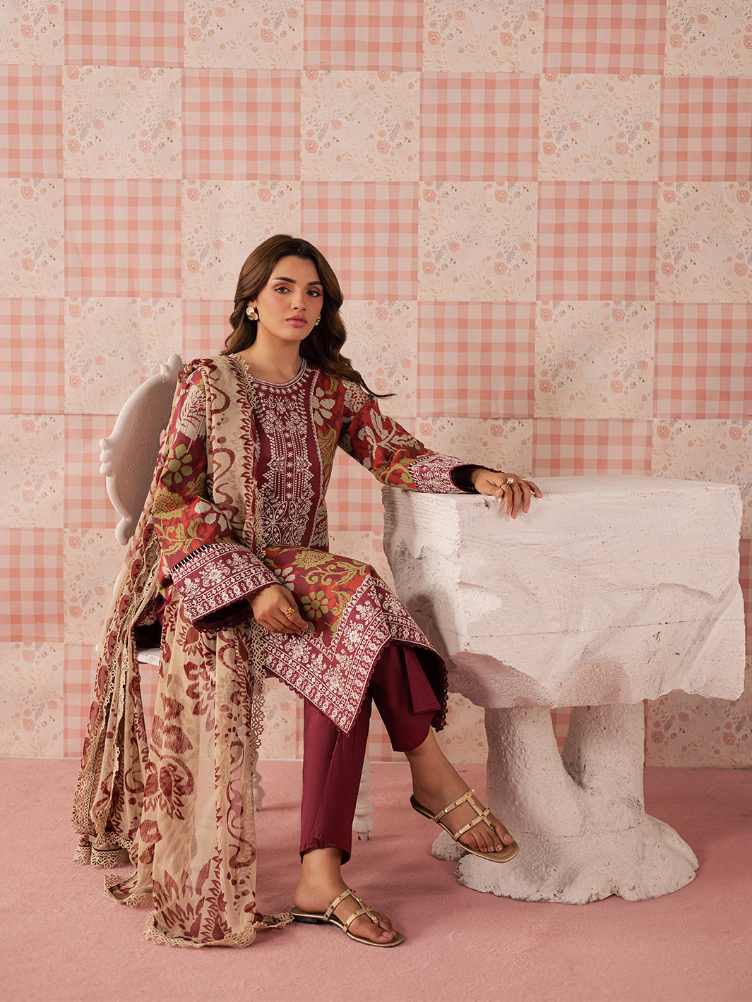 Mahnur | Jahaan Lawn 26 | MJ-05 by Mahnur - Designer Dress  - Type : Ladies Clothes - Available at Libayah - 100% Original 