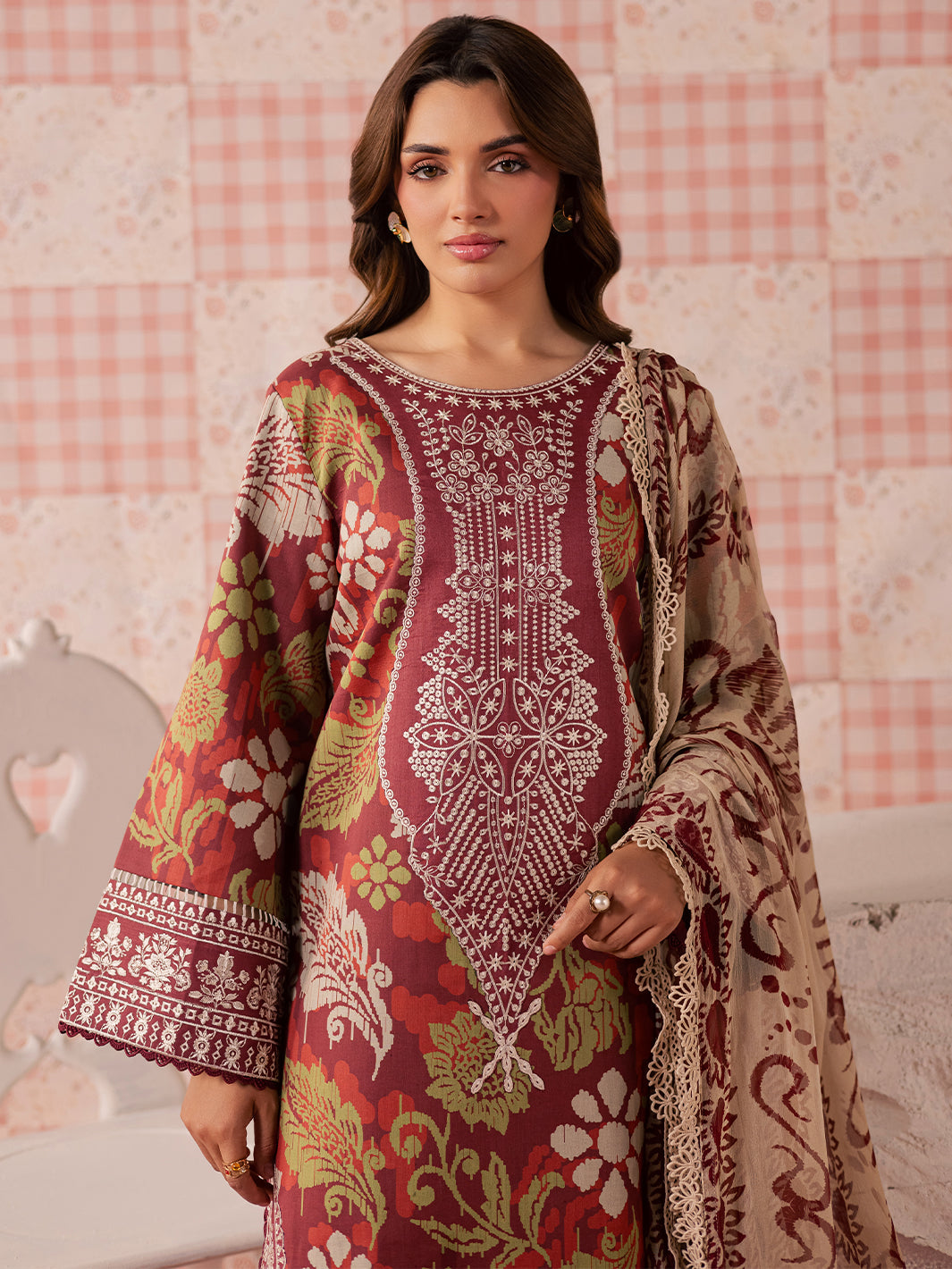 Mahnur | Jahaan Lawn 26 | MJ-05 by Mahnur - Designer Dress  - Type : Ladies Clothes - Available at Libayah - 100% Original 