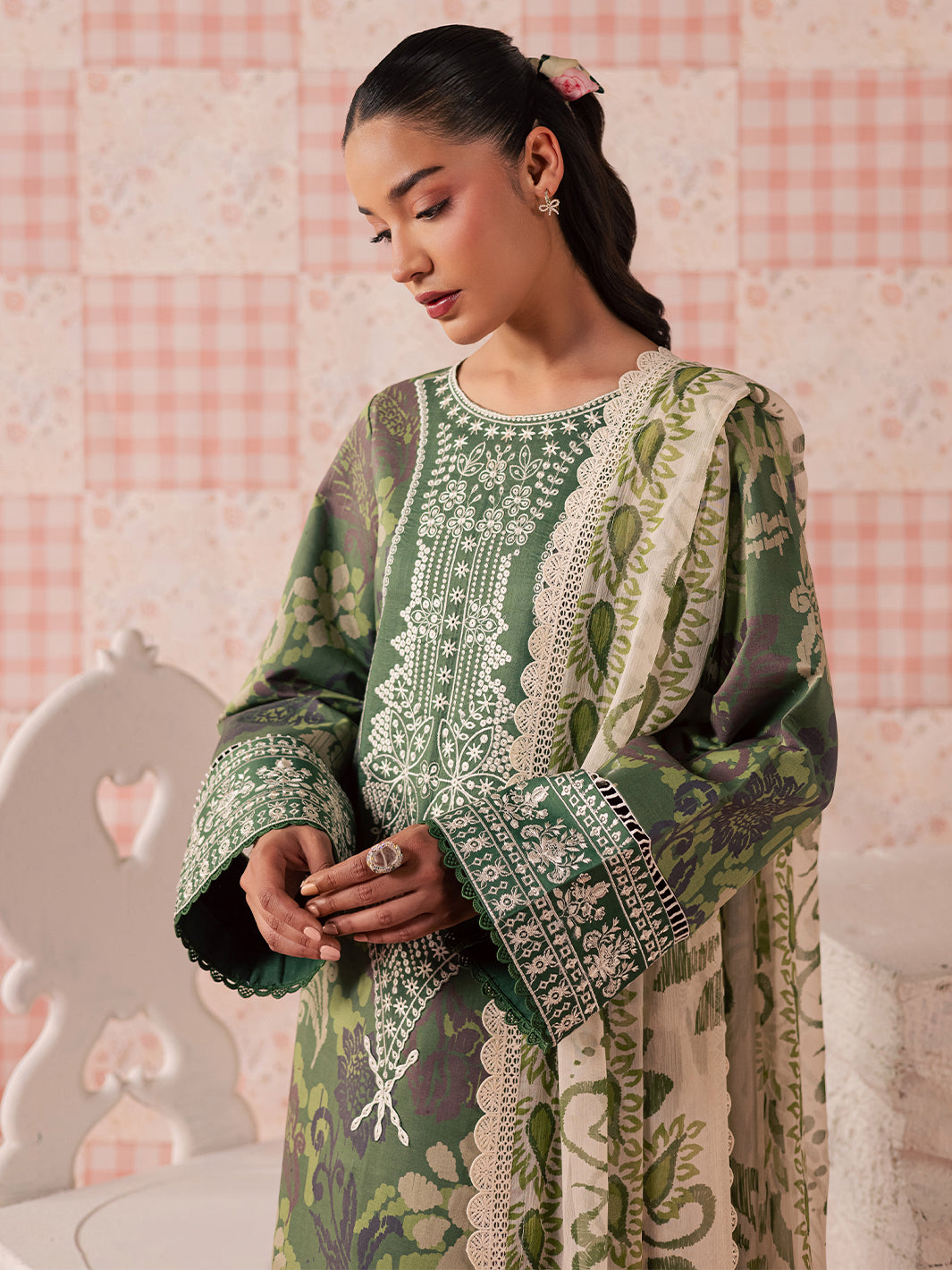 Mahnur | Jahaan Lawn 26 | MJ-06 by Mahnur - Designer Dress  - Type : Ladies Clothes - Available at Libayah - 100% Original 