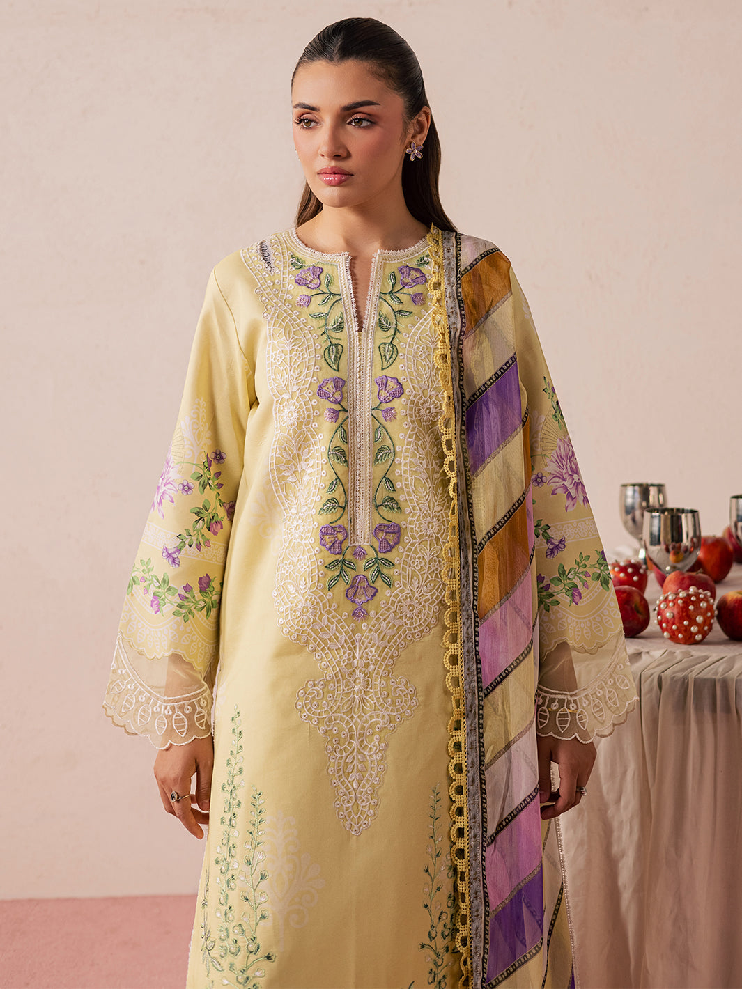 Mahnur | Jahaan Lawn 26 | MJ-07 by Mahnur - Designer Dress  - Type : Ladies Clothes - Available at Libayah - 100% Original 