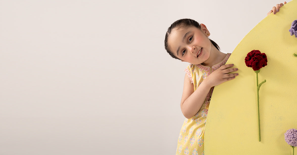 kids-clothes-mkd-ea26-02-yellow by Maria B Kids - Designer Dress  - Type : KidsClothes - Available at Libayah - 100% Original 