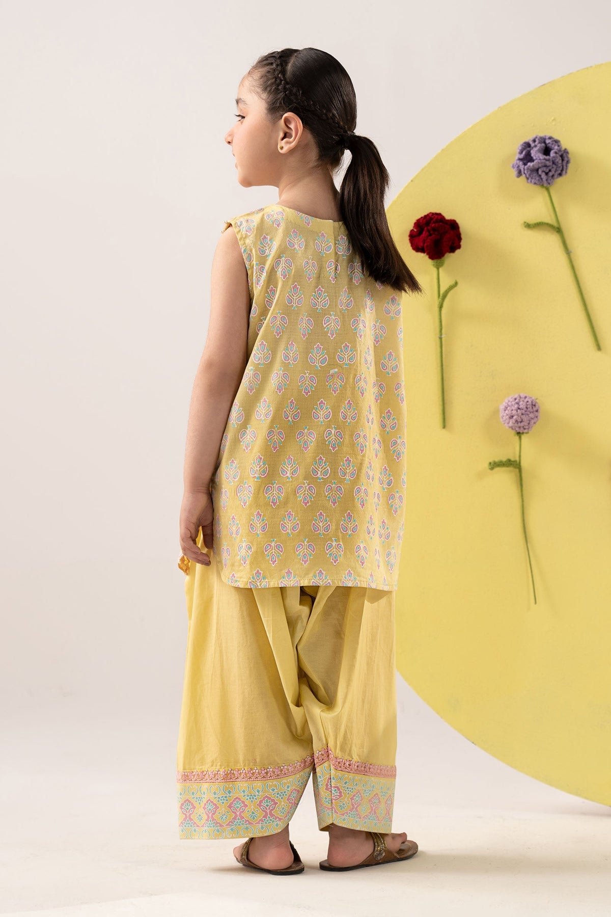 kids-clothes-mkd-ea26-02-yellow by Maria B Kids - Designer Dress  - Type : KidsClothes - Available at Libayah - 100% Original 
