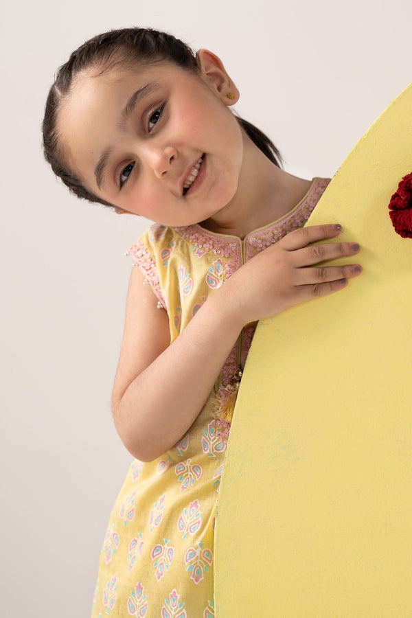 kids-clothes-mkd-ea26-02-yellow by Maria B Kids - Designer Dress  - Type : KidsClothes - Available at Libayah - 100% Original 