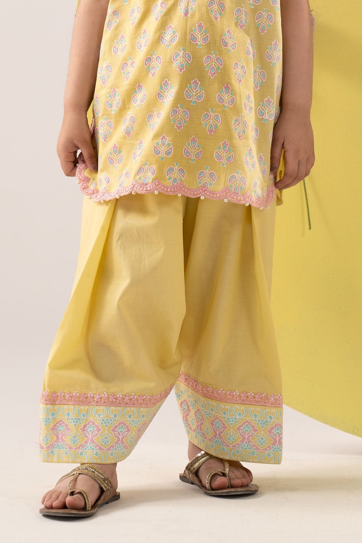 kids-clothes-mkd-ea26-02-yellow by Maria B Kids - Designer Dress  - Type : KidsClothes - Available at Libayah - 100% Original 