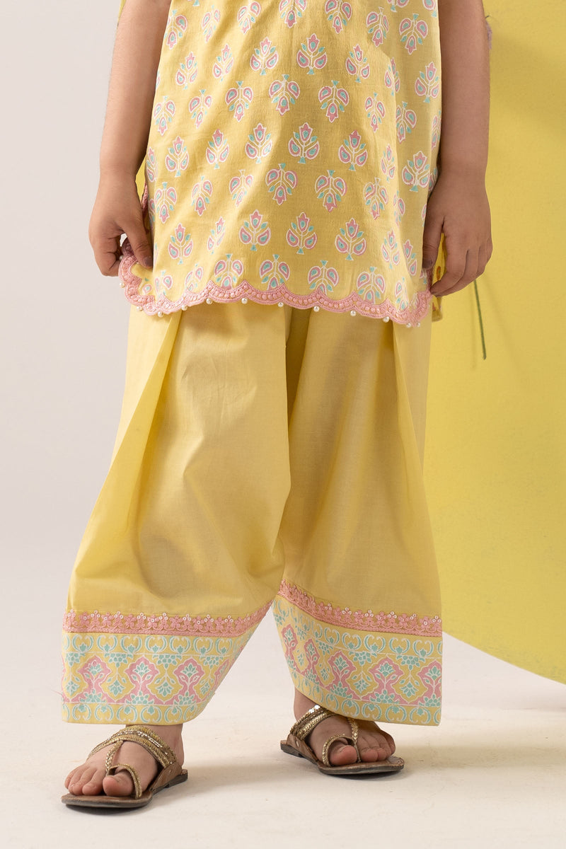 kids-clothes-mkd-ea26-02-yellow by Maria B Kids - Designer Dress  - Type : KidsClothes - Available at Libayah - 100% Original 