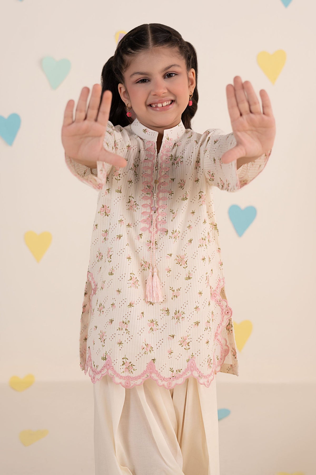 kids-clothes-mkd-ea26-01-light-pink by Maria B Kids - Designer Dress  - Type : KidsClothes - Available at Libayah - 100% Original 