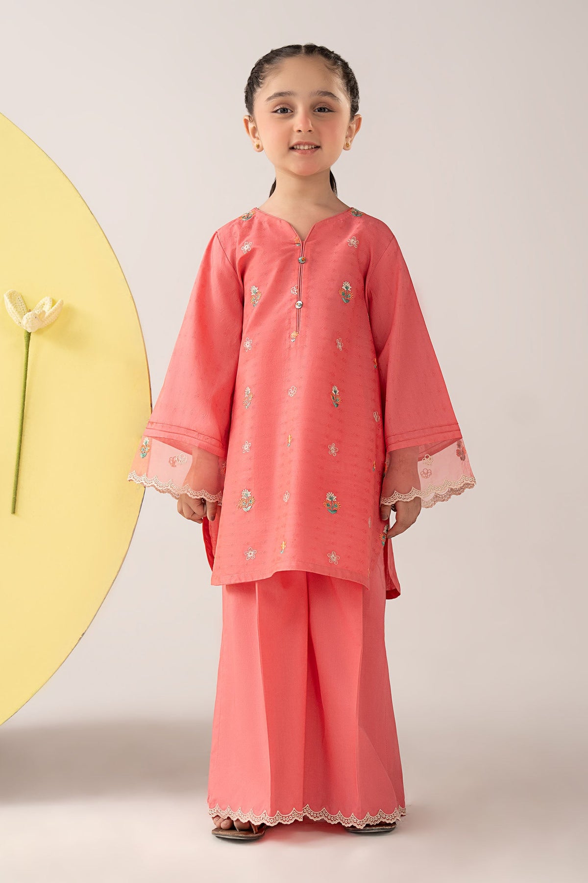 kids-clothes-mkd-ea26-03-pink by Maria B Kids - Designer Dress  - Type : KidsClothes - Available at Libayah - 100% Original 