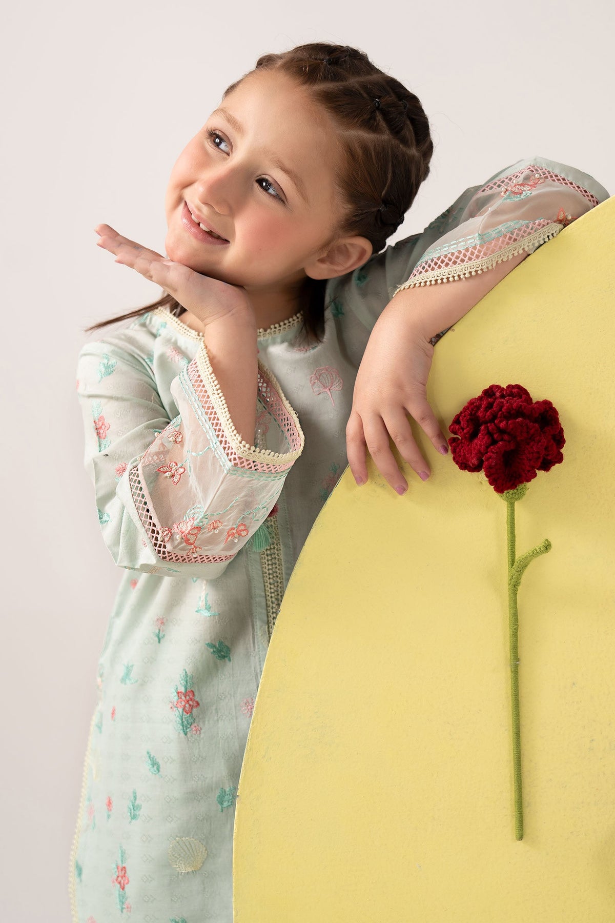 kids-clothes-mkd-ea26-04-aqua by Maria B Kids - Designer Dress  - Type : KidsClothes - Available at Libayah - 100% Original 