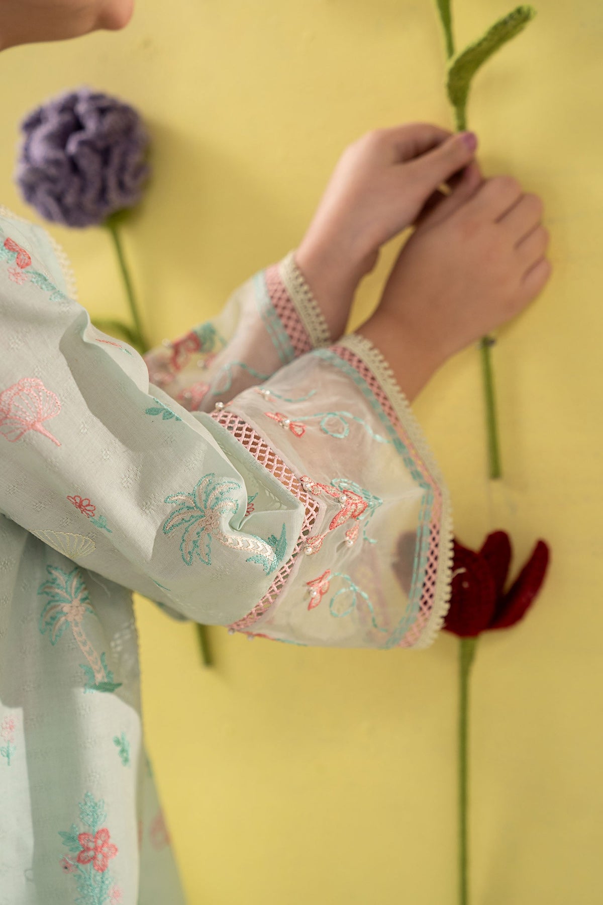 kids-clothes-mkd-ea26-04-aqua by Maria B Kids - Designer Dress  - Type : KidsClothes - Available at Libayah - 100% Original 