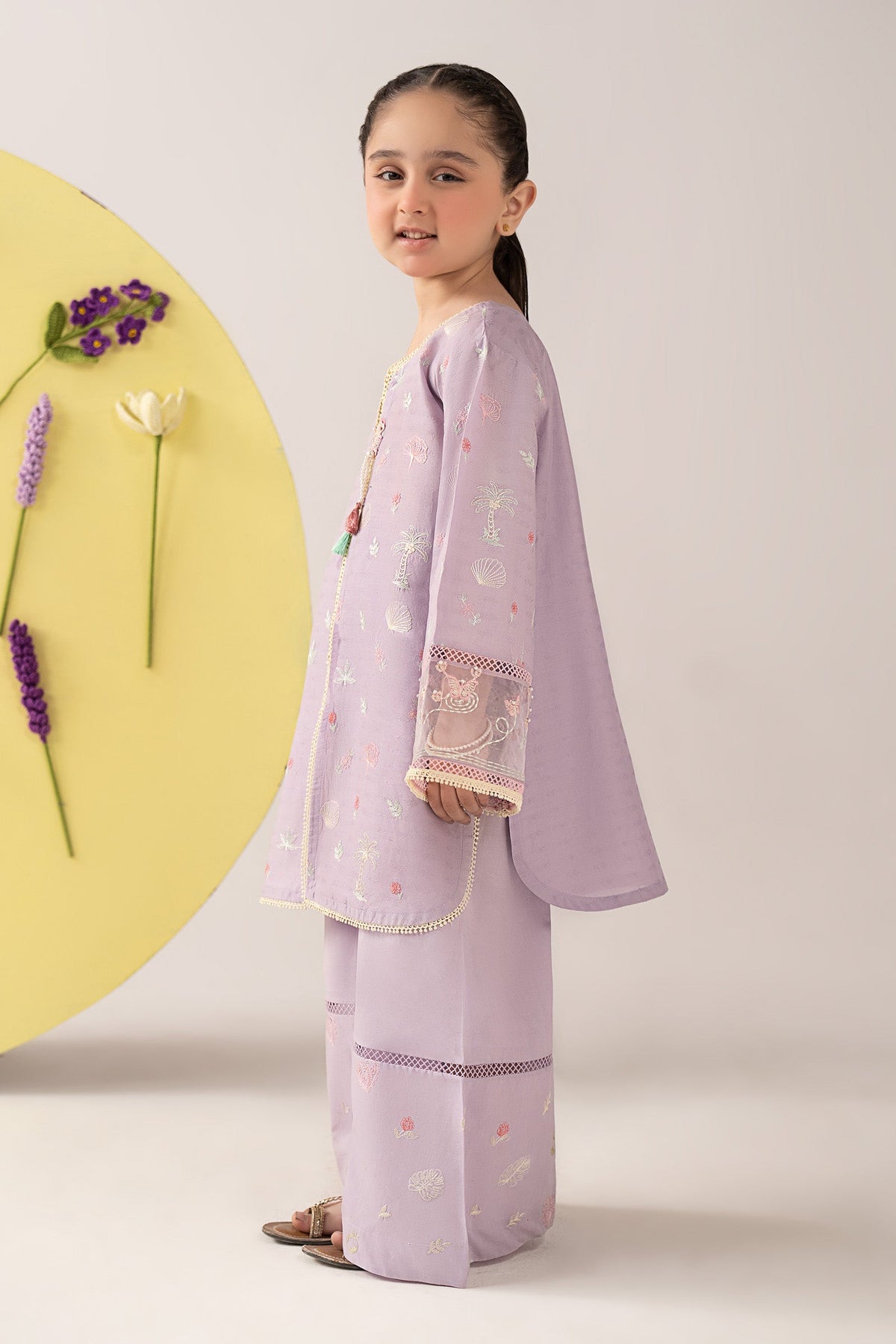 kids-clothes-mkd-ea26-04-lilac by Maria B Kids - Designer Dress  - Type : KidsClothes - Available at Libayah - 100% Original 