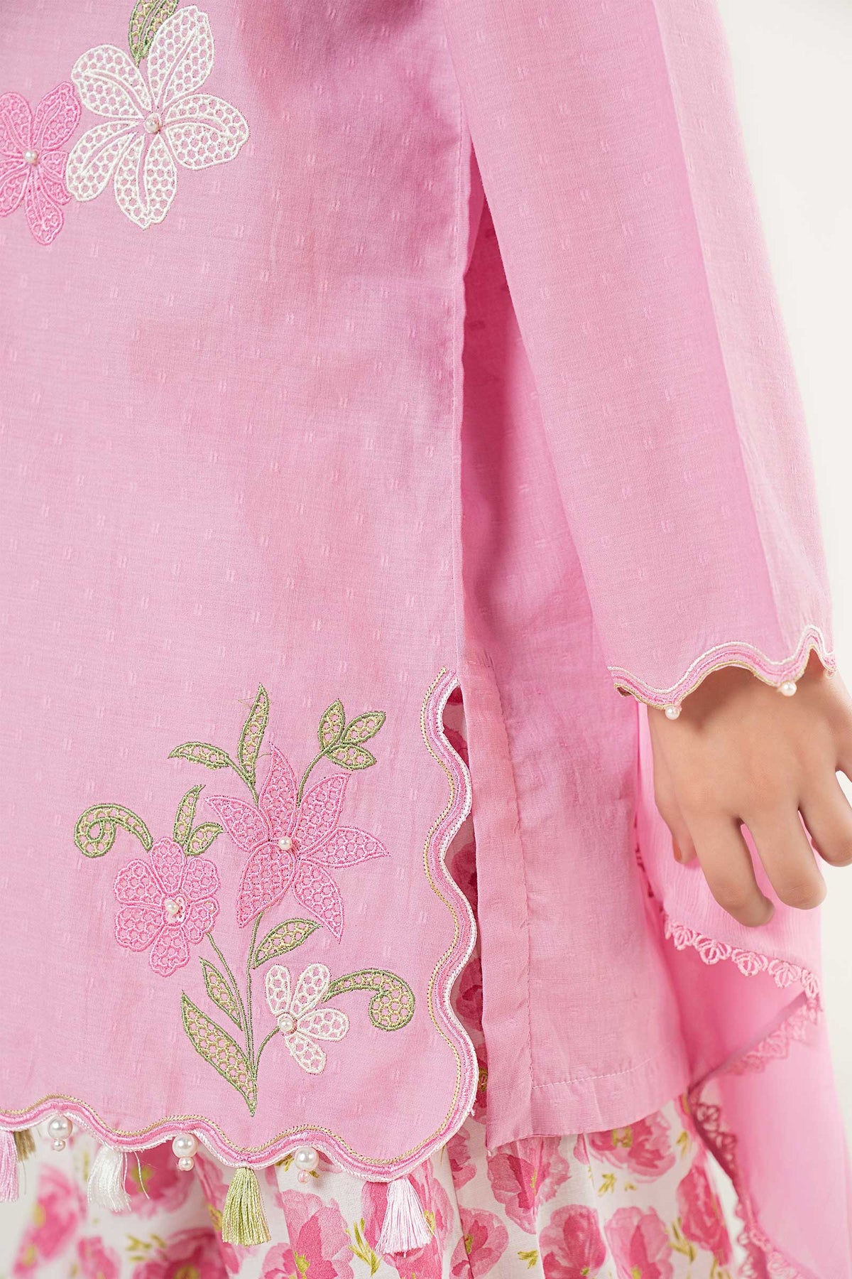 kids-clothes-mkd-ea26-05-tea-pink by Maria B Kids - Designer Dress  - Type : KidsClothes - Available at Libayah - 100% Original 