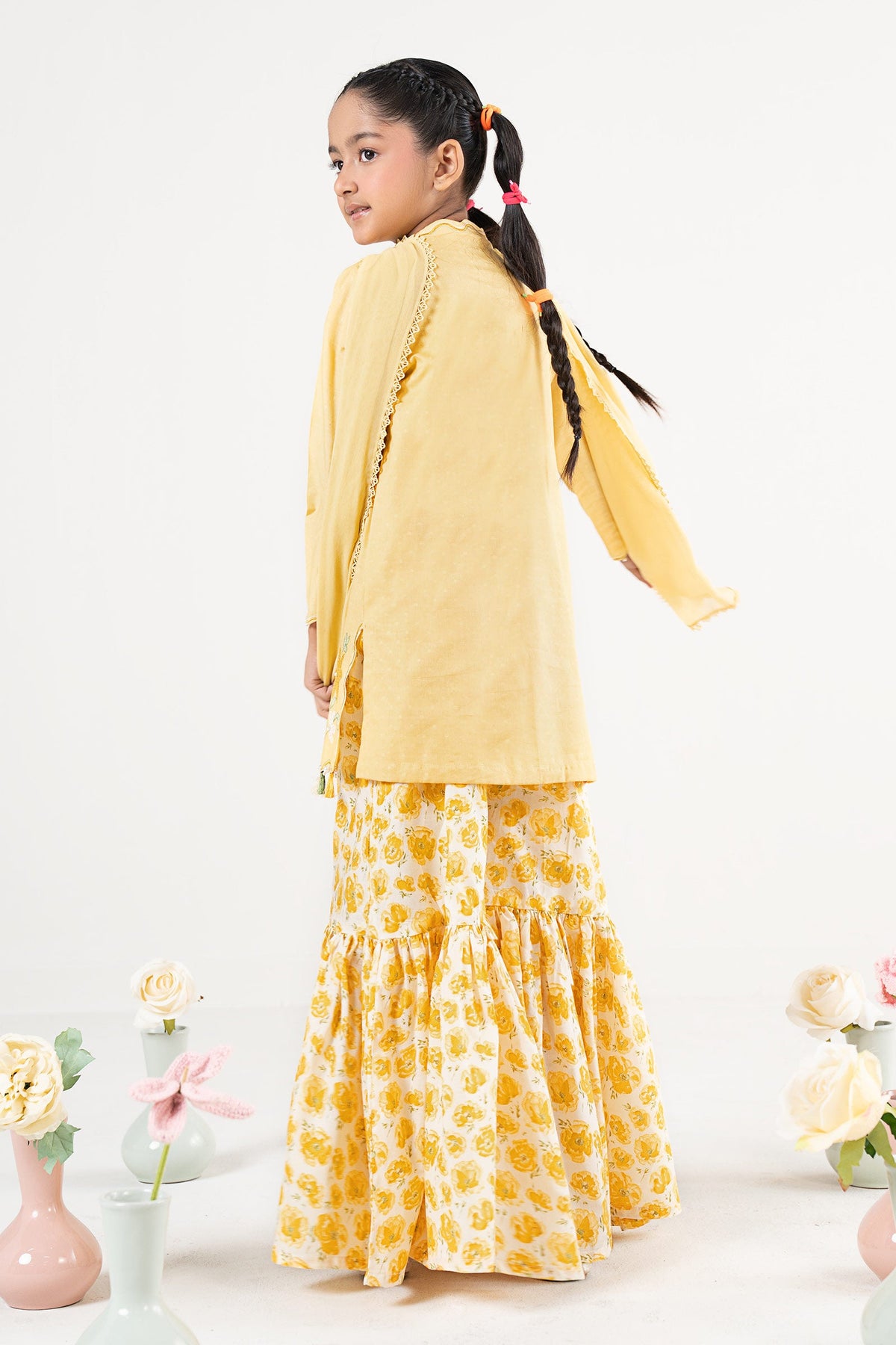 kids-clothes-mkd-ea26-05-yellow by Maria B Kids - Designer Dress  - Type : KidsClothes - Available at Libayah - 100% Original 