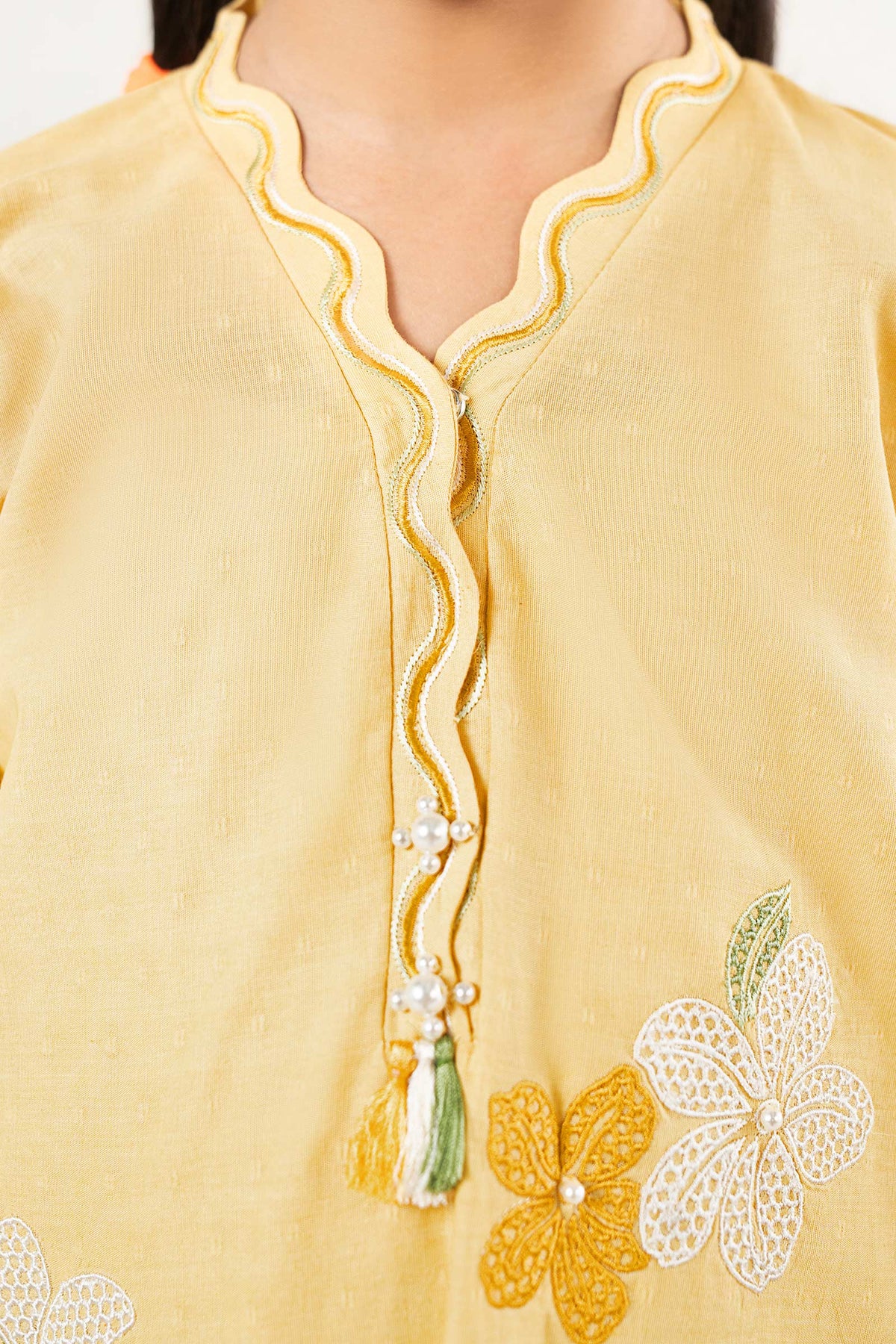 kids-clothes-mkd-ea26-05-yellow by Maria B Kids - Designer Dress  - Type : KidsClothes - Available at Libayah - 100% Original 