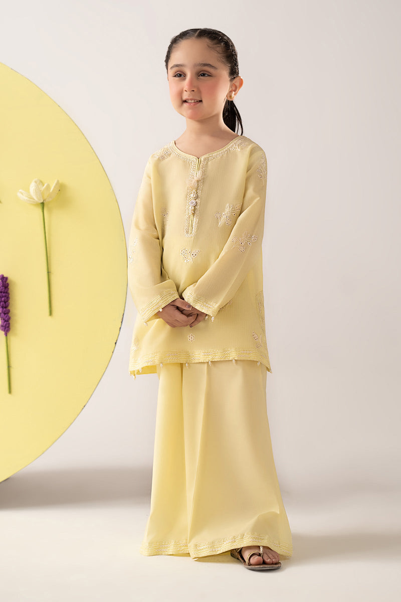 kids-clothes-mkd-ea26-07-yellow by Maria B Kids - Designer Dress  - Type : KidsClothes - Available at Libayah - 100% Original 