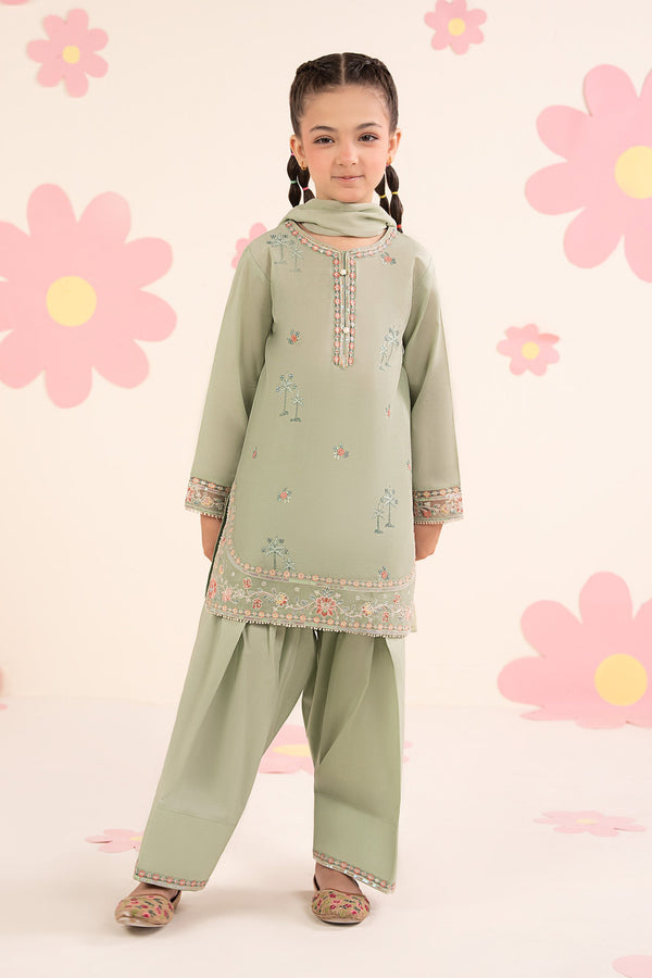 kids-clothes-mkd-ea26-08-mint-green by Maria B Kids - Designer Dress  - Type : KidsClothes - Available at Libayah - 100% Original 