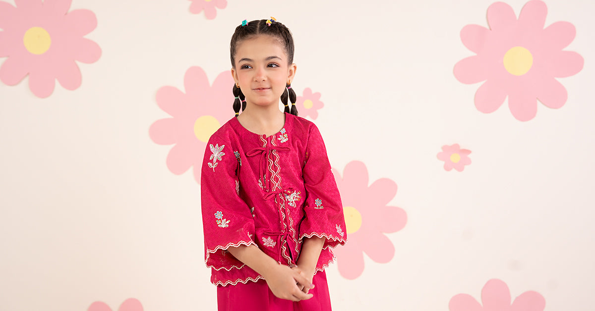 kids-clothes-mkd-ea26-09-pink by Maria B Kids - Designer Dress  - Type : KidsClothes - Available at Libayah - 100% Original 