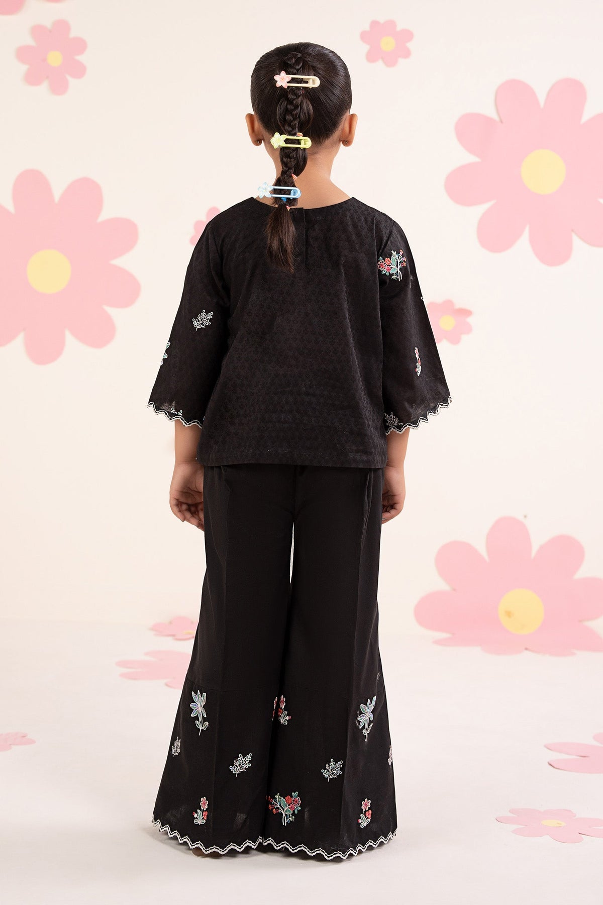 kids-clothes-mkd-ea26-09-black by Maria B Kids - Designer Dress  - Type : KidsClothes - Available at Libayah - 100% Original 
