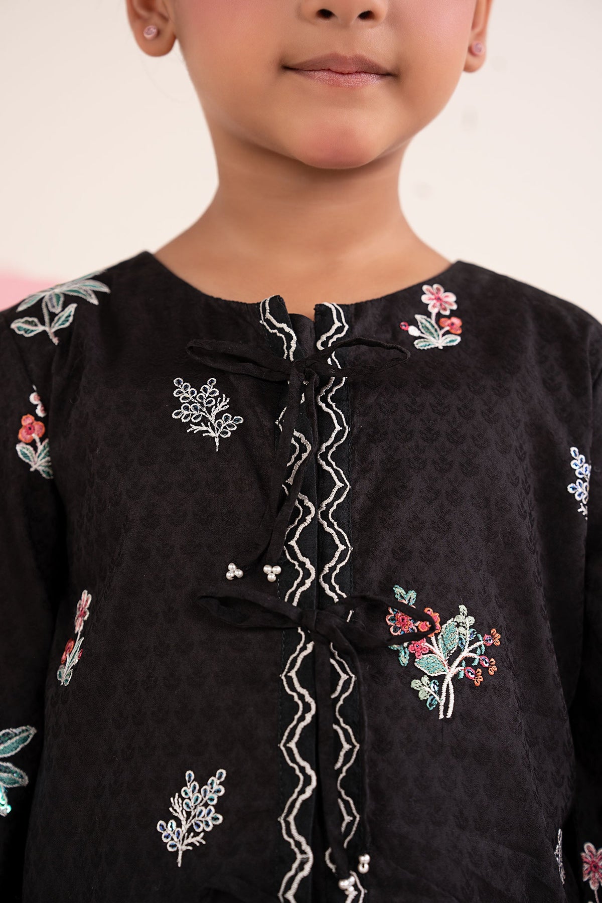 kids-clothes-mkd-ea26-09-black by Maria B Kids - Designer Dress  - Type : KidsClothes - Available at Libayah - 100% Original 