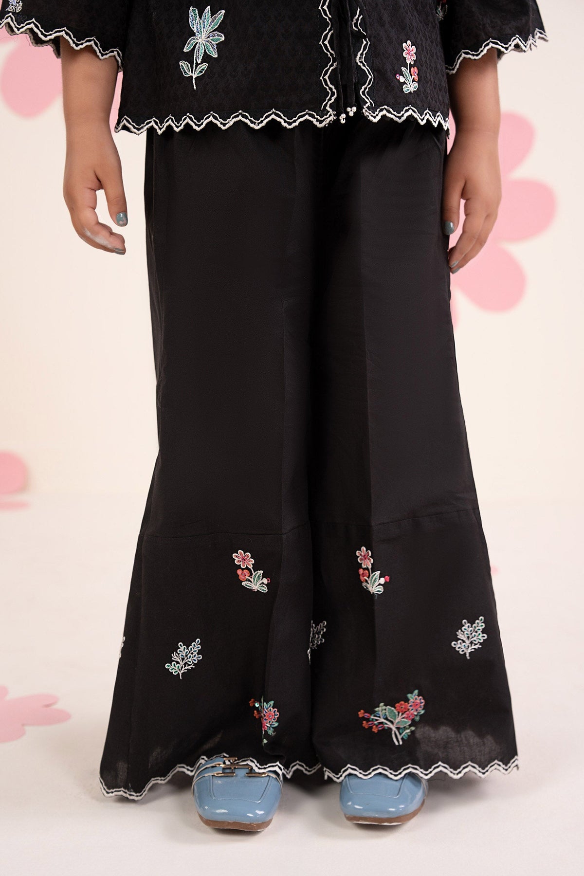 kids-clothes-mkd-ea26-09-black by Maria B Kids - Designer Dress  - Type : KidsClothes - Available at Libayah - 100% Original 