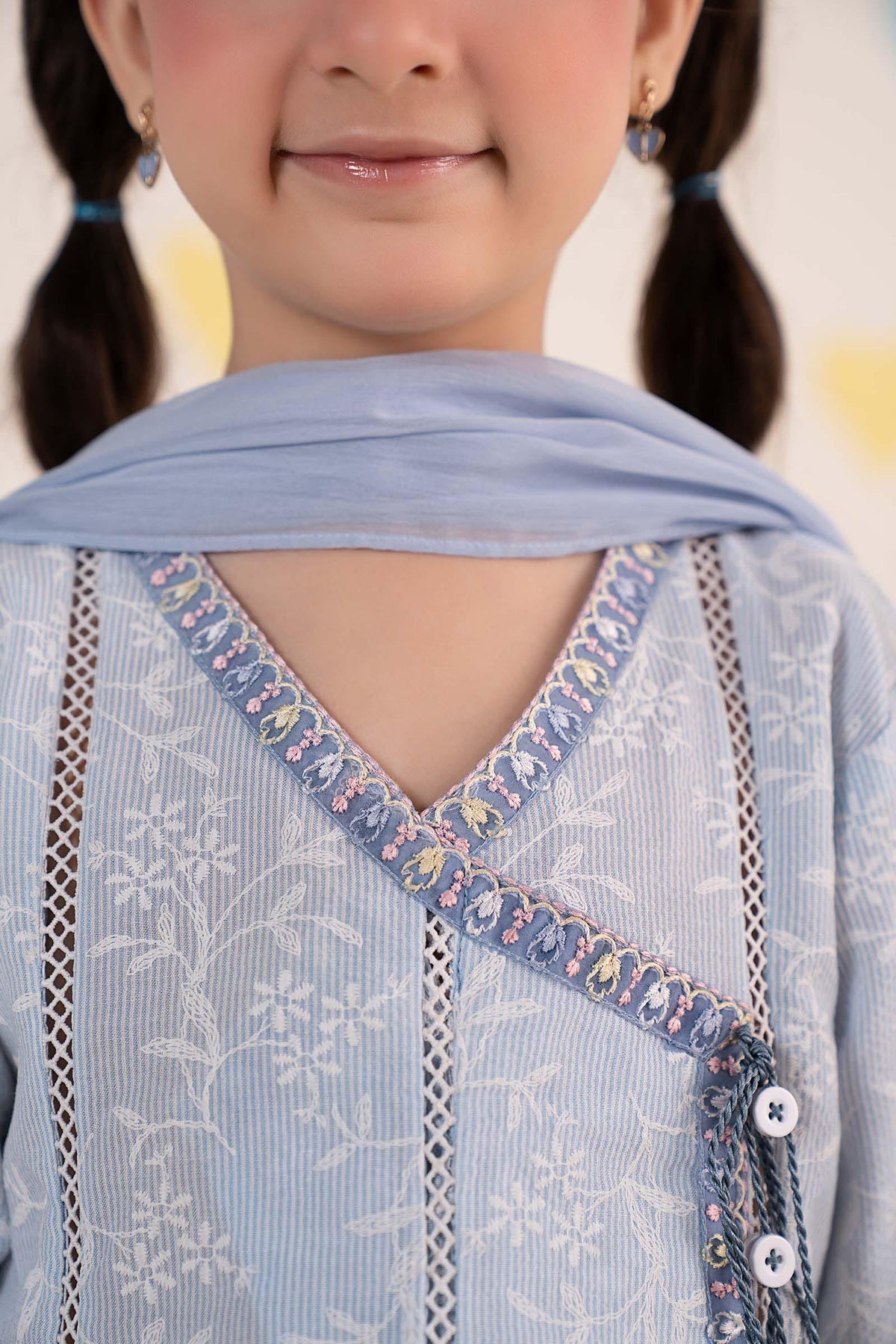 kids-clothes-mkd-ea26-11-blue by Maria B Kids - Designer Dress  - Type : KidsClothes - Available at Libayah - 100% Original 