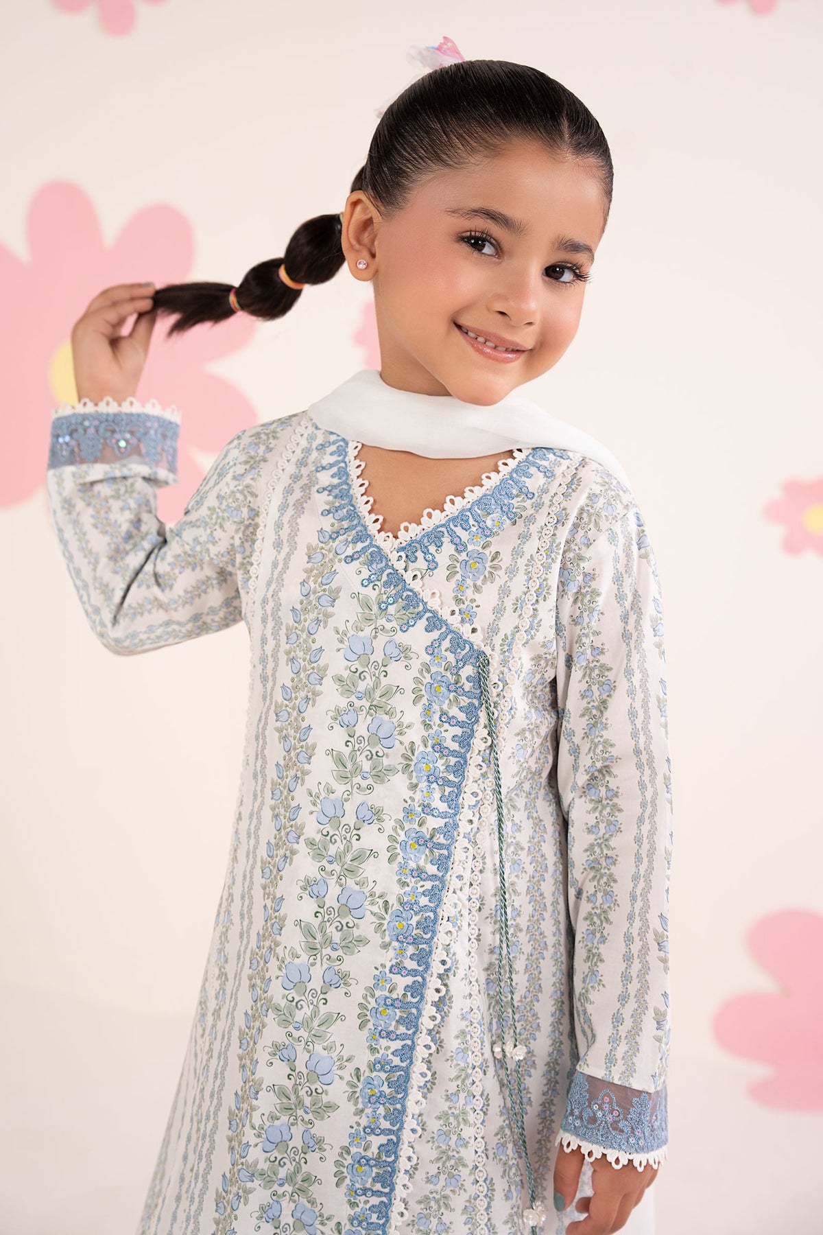 kids-clothes-mkd-ea26-12-light-blue by Maria B Kids - Designer Dress  - Type : KidsClothes - Available at Libayah - 100% Original 