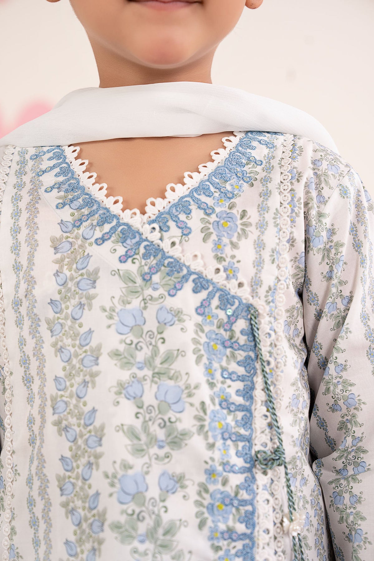 kids-clothes-mkd-ea26-12-light-blue by Maria B Kids - Designer Dress  - Type : KidsClothes - Available at Libayah - 100% Original 
