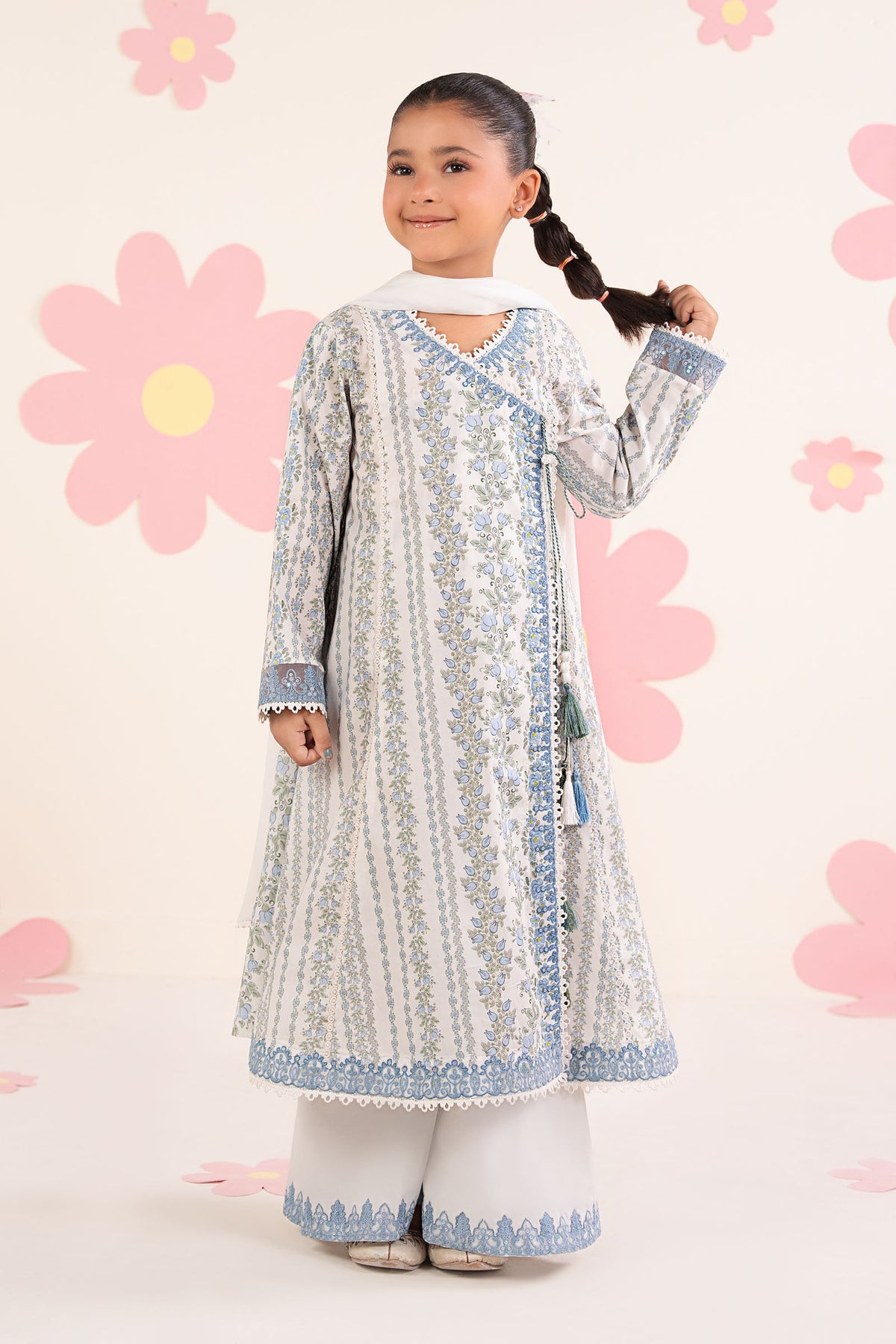 kids-clothes-mkd-ea26-12-light-blue by Maria B Kids - Designer Dress  - Type : KidsClothes - Available at Libayah - 100% Original 
