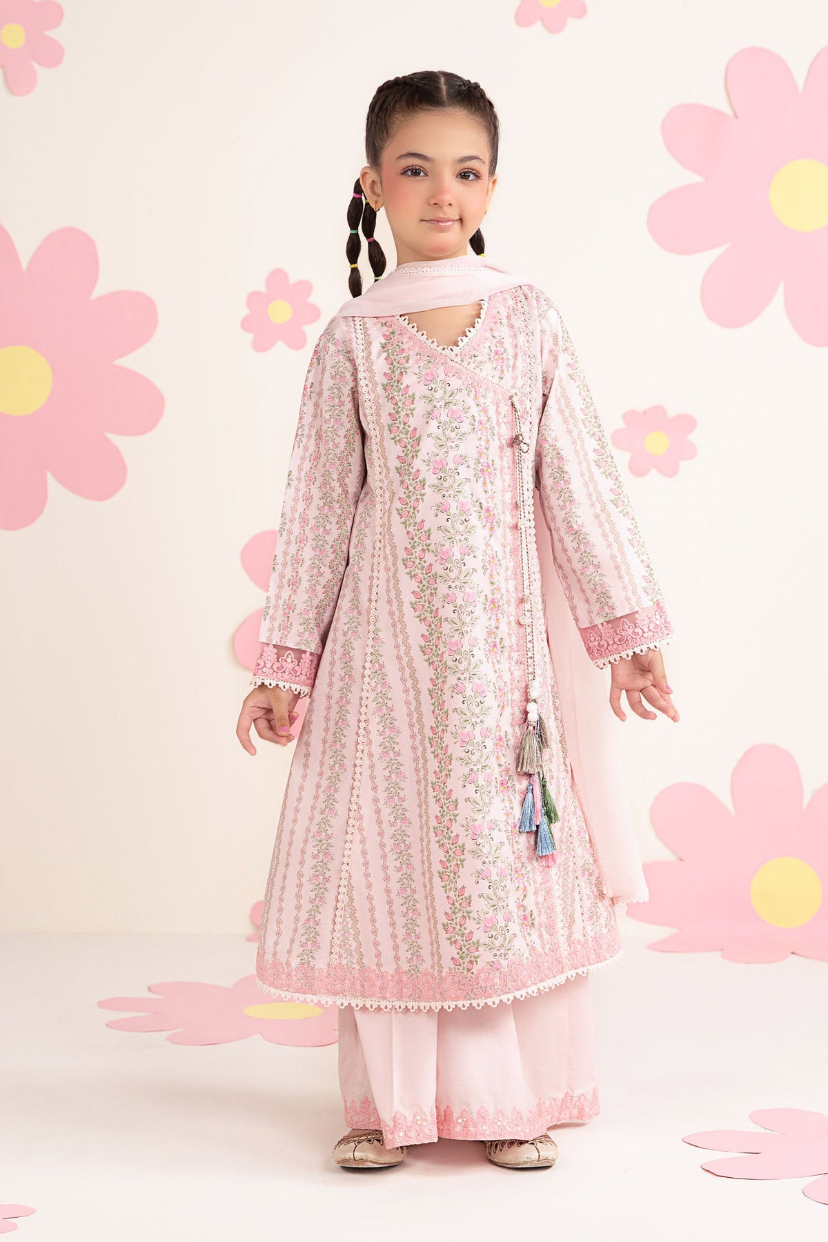 kids-clothes-mkd-ea26-12-light-pink by Maria B Kids - Designer Dress  - Type : KidsClothes - Available at Libayah - 100% Original 