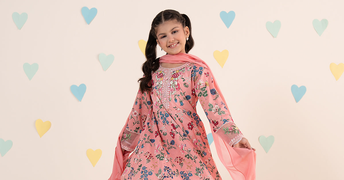 kids-clothes-mkd-ea26-15-pink by Maria B Kids - Designer Dress  - Type : KidsClothes - Available at Libayah - 100% Original 
