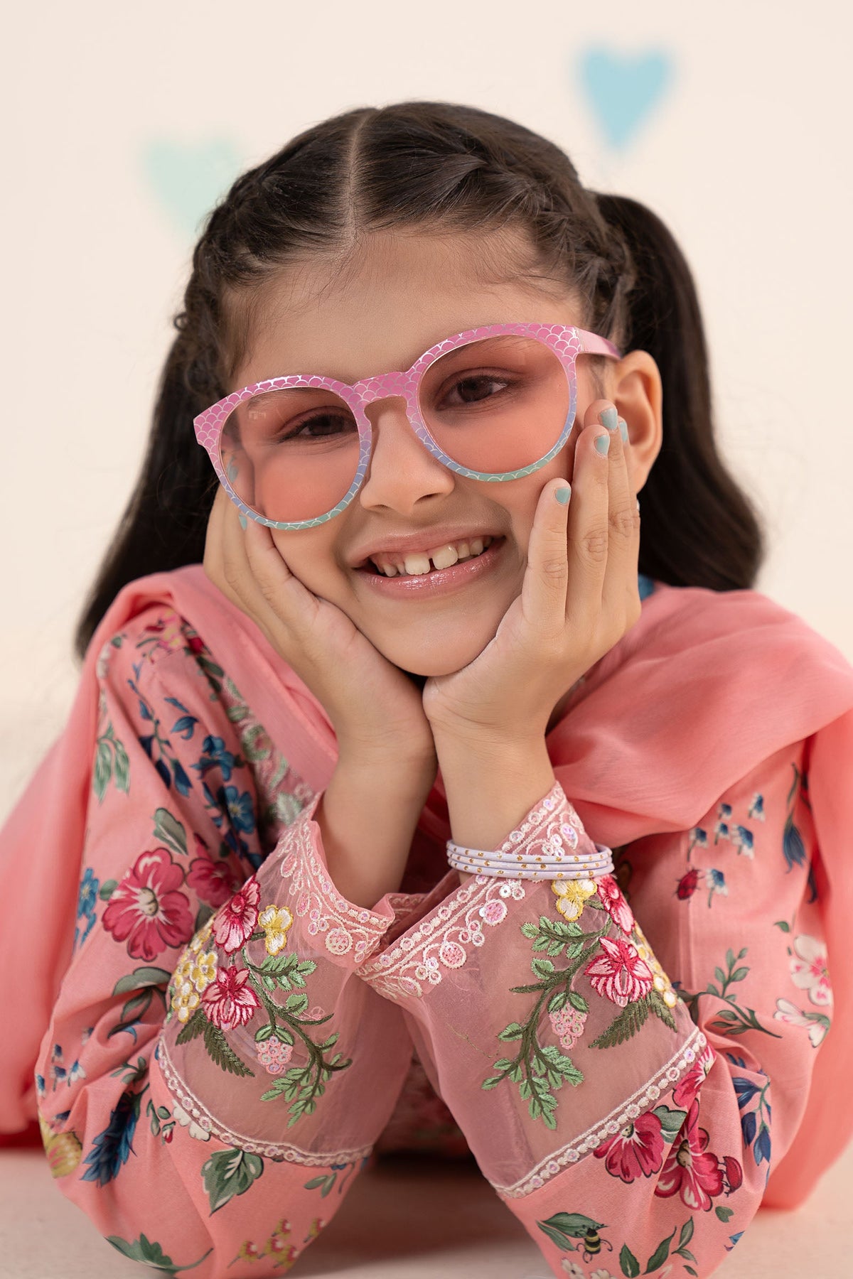 kids-clothes-mkd-ea26-15-pink by Maria B Kids - Designer Dress  - Type : KidsClothes - Available at Libayah - 100% Original 