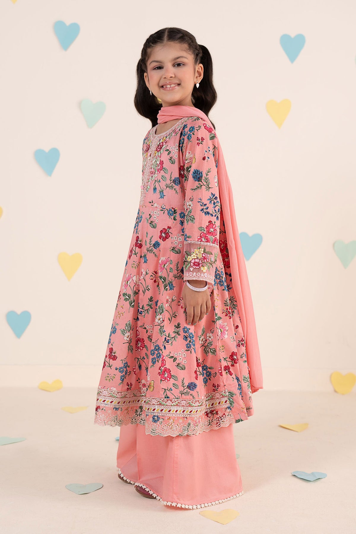kids-clothes-mkd-ea26-15-pink by Maria B Kids - Designer Dress  - Type : KidsClothes - Available at Libayah - 100% Original 