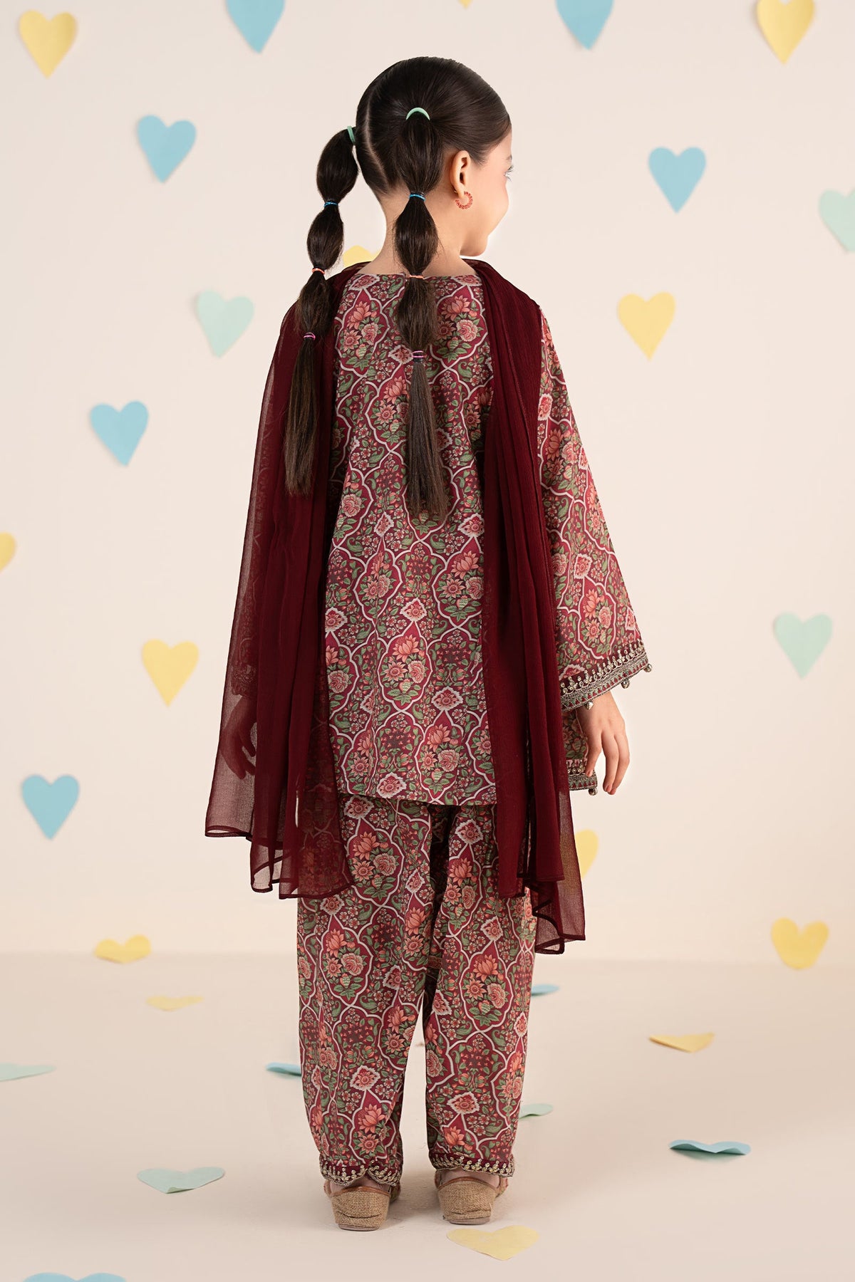 kids-clothes-mkd-ea26-17-magenta by Maria B Kids - Designer Dress  - Type : KidsClothes - Available at Libayah - 100% Original 