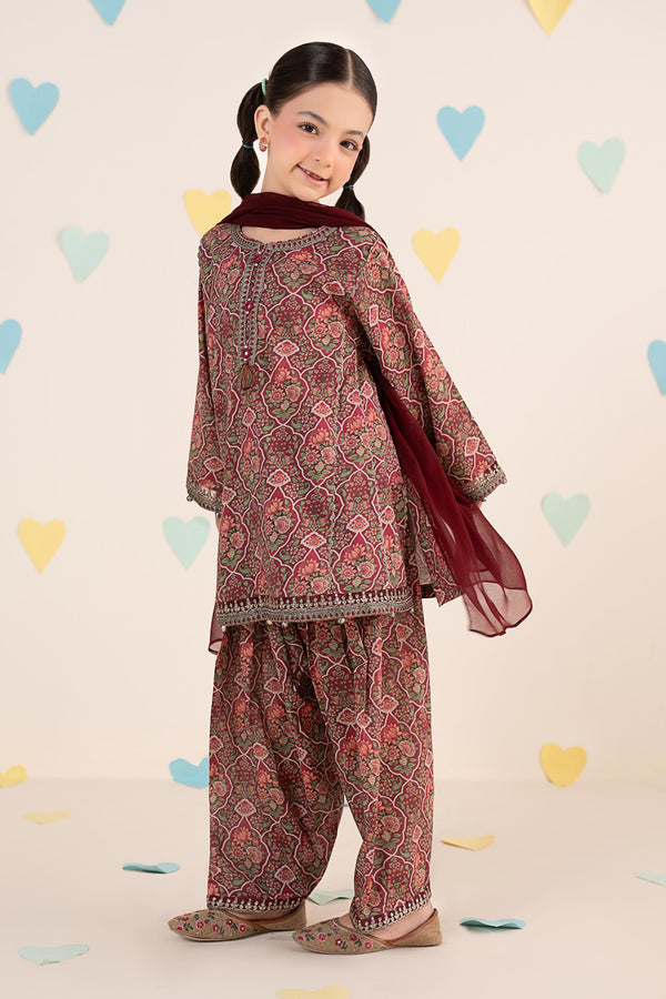 kids-clothes-mkd-ea26-17-magenta by Maria B Kids - Designer Dress  - Type : KidsClothes - Available at Libayah - 100% Original 